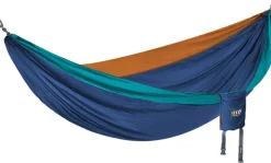 Eno Hammock Eno DoubleNest Bluesign kahden hengen riippumatto, sininen/sinivihreä/oranssi Hot