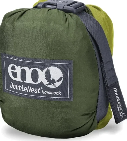 Eno Hammock Eno DoubleNest Bluesign kahden hengen riippumatto, oliivi/vaaleanvihreä Hot