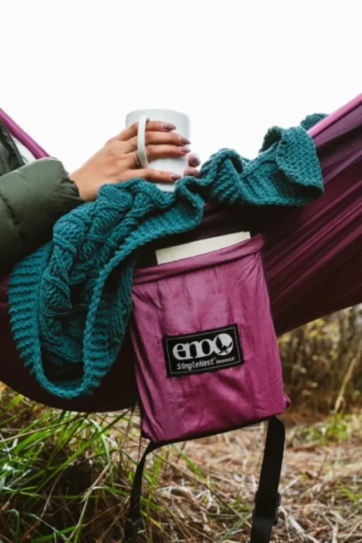 Eno Hammock Eno SingleNest Bluesign yhden hengen riippumatto, musta/tummanharmaa Outlet