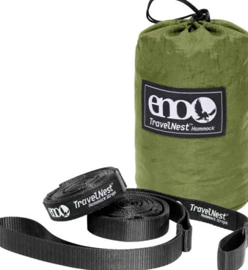 Eno TravelNest Hammock + Straps Combo riippumatto ja kiinnitysjärjestelmä, vihreä-Eno Hammock Online