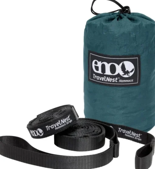 Eno TravelNest Hammock + Straps Combo riippumatto ja kiinnitysjärjestelmä, petrooli-Eno Hammock Hot