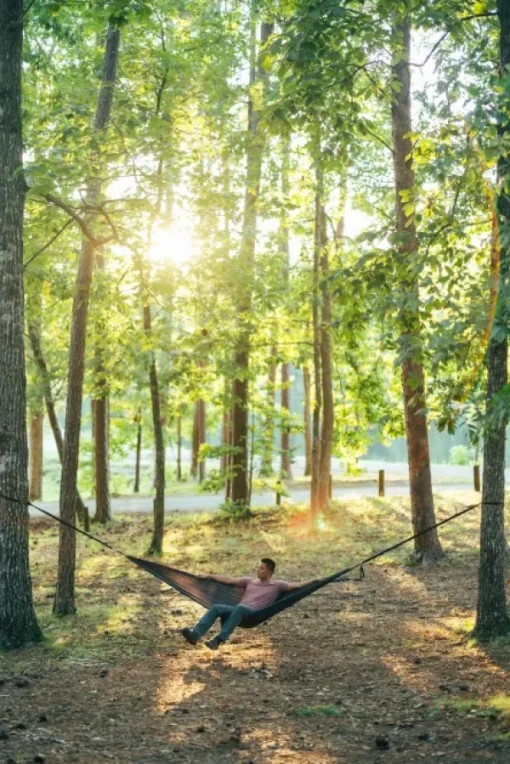 Eno TravelNest Hammock + Straps Combo riippumatto ja kiinnitysjärjestelmä, petrooli-Eno Hammock Hot