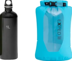Exped Drybag Versa Clear 3 kuivapussi, Cyan Clearance