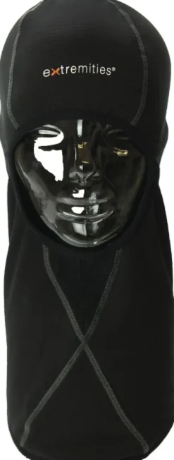 Flux balaclava, musta/harmaa-Extremities Best