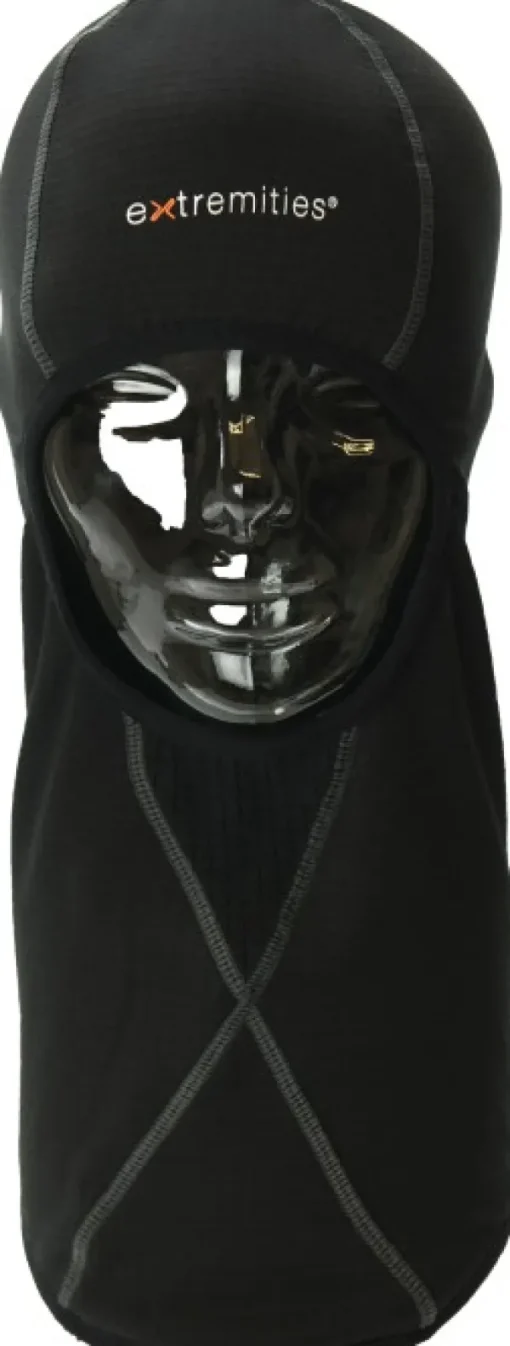 Flux balaclava, musta/harmaa-Extremities Best