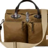 Filson 24 Hour Tin Briefcase Dark Tan New