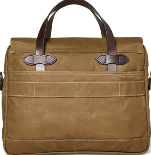 Filson 24 Hour Tin Briefcase Dark Tan New