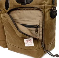 Filson 24 Hour Tin Briefcase Dark Tan New