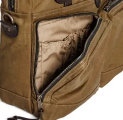 Filson 24 Hour Tin Briefcase Dark Tan New