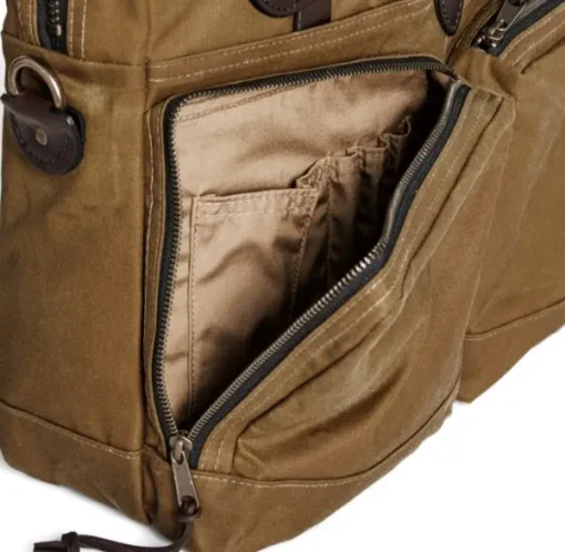 Filson 24 Hour Tin Briefcase Dark Tan New