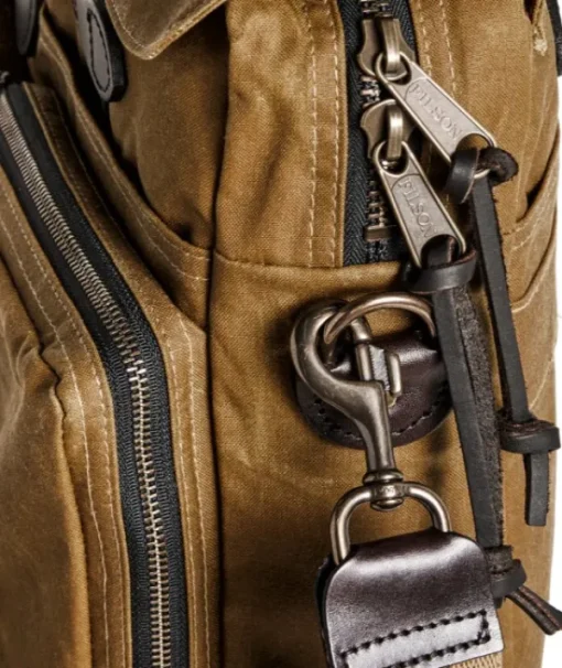 Filson 24 Hour Tin Briefcase Dark Tan New