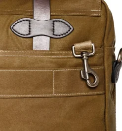 Filson 24 Hour Tin Briefcase Dark Tan New