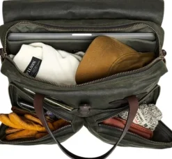 24 Hour Tin Briefcase laukku, Otter Green-Filson Fashion