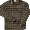 Filson Alaskan Guide Shirt paita, Otter Green Black Plaid New
