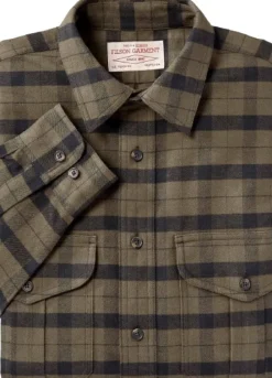 Filson Alaskan Guide Shirt paita, Otter Green Black Plaid New