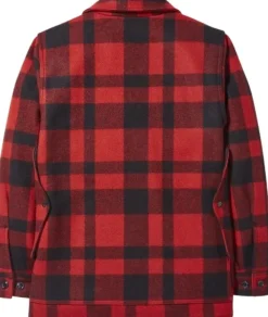 Mackinaw Cruiser takki, Red/Black Plaid-Filson Outlet