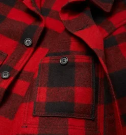 Mackinaw Cruiser takki, Red/Black Plaid-Filson Outlet