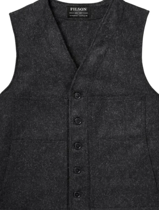 Mackinaw Wool Vest metsästysliivi, tummanharmaa-Filson New