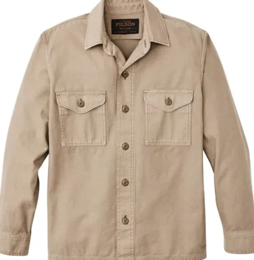 M's Field Jac-Shirt Gray Khaki-Filson Outlet