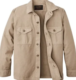 M's Field Jac-Shirt Gray Khaki-Filson Outlet