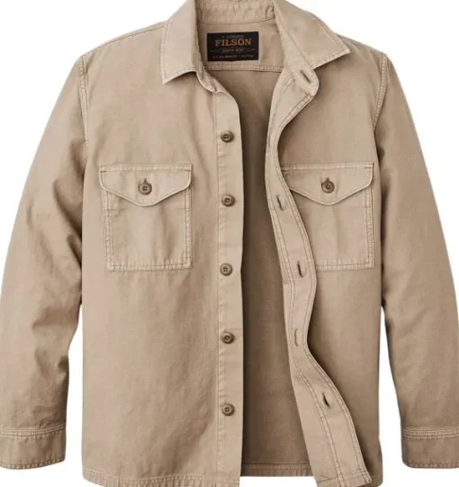 M's Field Jac-Shirt Gray Khaki-Filson Outlet