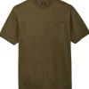 M's S/S Frontier Solid T-Shirt Dark Olive-Filson Best