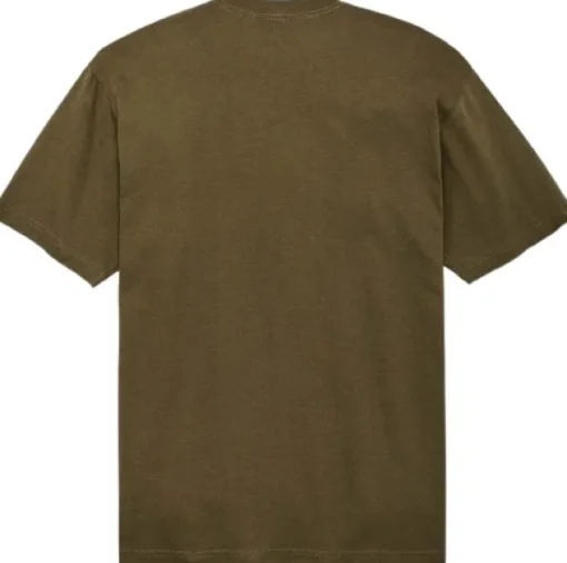 M's S/S Frontier Solid T-Shirt Dark Olive-Filson Best