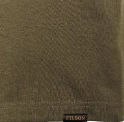 M's S/S Frontier Solid T-Shirt Dark Olive-Filson Best