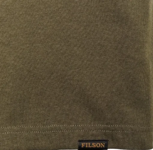 M's S/S Frontier Solid T-Shirt Dark Olive-Filson Best