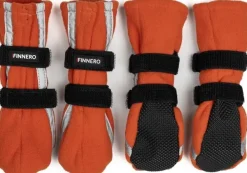FinNero Hundsko HALLA koiran tossut, XXS-S, 4-pack, Reflex Orange Sale