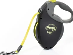 Flexi Neon Giant L, musta/neon, 8 m Hot