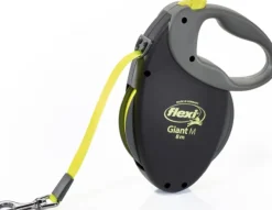 Flexi Neon Giant M, musta/neon, 8 m Fashion