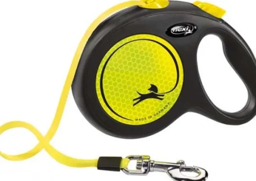 Flexi New NEON kelatalutin L, 5 m, musta/neonkeltainen Outlet