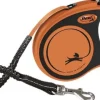 Flexi XTREME nauhakelatalutin S, 5 m, musta/oranssi New