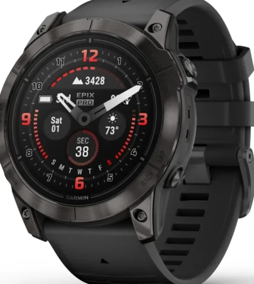 EPIX PRO (G2) 51mm Sapphire Carbon Grey DLC Titanium with Black Band-Garmin Sale