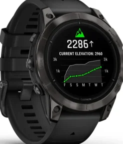 EPIX PRO (G2) 47mm Sapphire Carbon Grey DLC Titanium with Black Band-Garmin Outlet