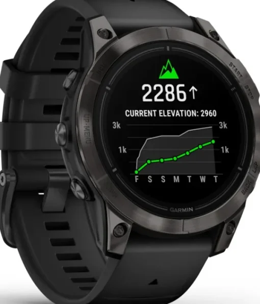 EPIX PRO (G2) 47mm Sapphire Carbon Grey DLC Titanium with Black Band-Garmin Outlet