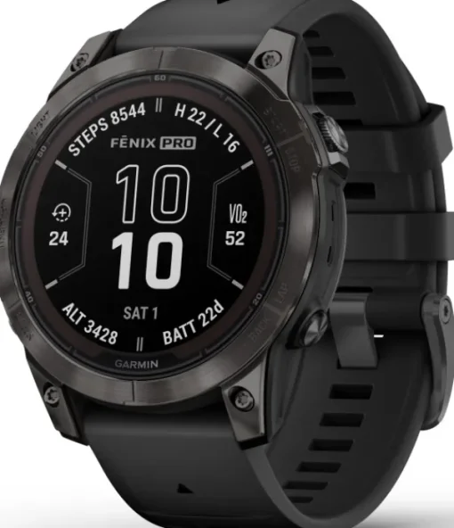 Garmin Fenix 7 Pro Sapphire Solar Carbon Grey DLC Titanium with Black Band Best
