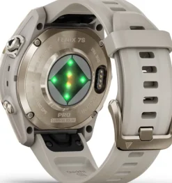 Fenix 7S Pro Sapphire Solar Soft Gold with Light Sand Band-Garmin Fashion