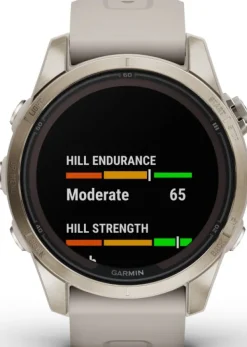 Fenix 7S Pro Sapphire Solar Soft Gold with Light Sand Band-Garmin Fashion