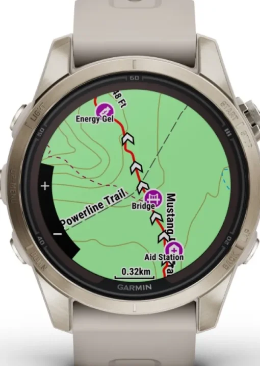 Fenix 7S Pro Sapphire Solar Soft Gold with Light Sand Band-Garmin Fashion