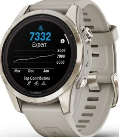 Fenix 7S Pro Sapphire Solar Soft Gold with Light Sand Band-Garmin Fashion