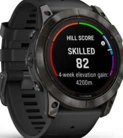 Garmin Fenix 7X Pro Sapphire Solar Carbon Grey DLC Titanium with Black Band New