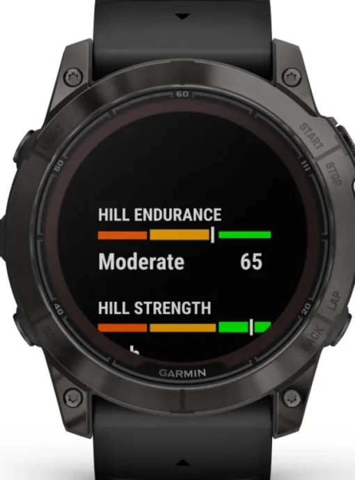 Garmin Fenix 7X Pro Sapphire Solar Carbon Grey DLC Titanium with Black Band New