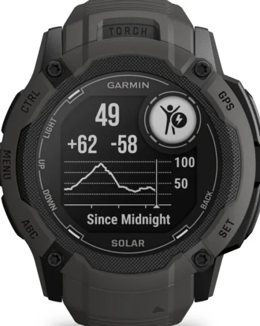 Instinct 2X Solar älykello, tummanharmaa-Garmin Sale
