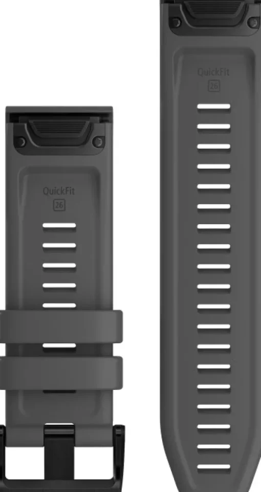 QuickFit 26 mm rannehihna, silikoni, harmaa-Garmin Outlet