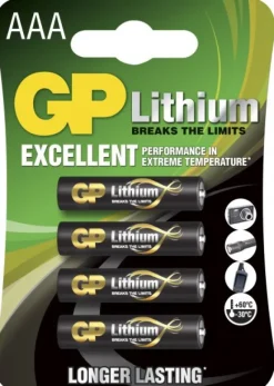 GP Batteries GP AAA-litiumparisto 1.5V 24LF-2U4 4-pack Hot
