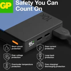 GP Batteries GP Powerbank M2+ varavirtalähde, vihreä, 10 000 mAh New