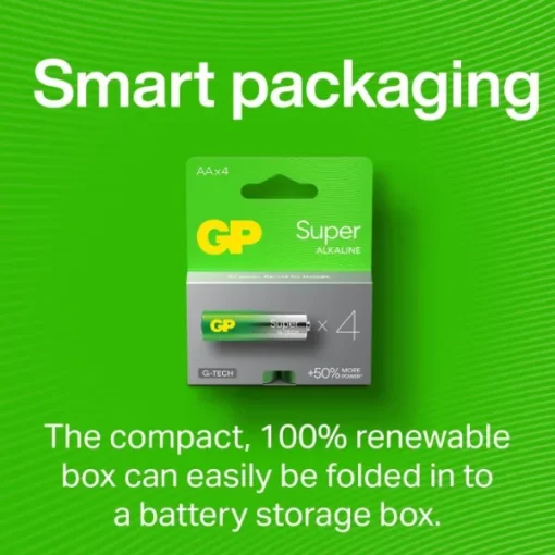 GP Super Alkaline AAA-batteri, 24A/LR03, 4-pack-GP Batteries Clearance