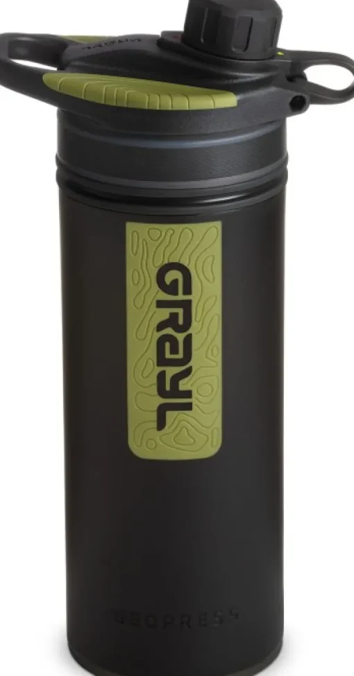 GeoPress Purifier Bottle vedensuodatin, Black Camo-Grayl Outlet